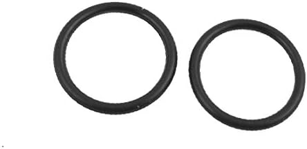 X-Dree 20 PCs preto 20mmx1,9mm anel de vedação resistente a óleo Ormol de borracha NBR NBR (20 piezas negros 20mmx1,9mm