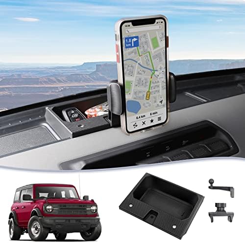 Portador de telefone do painel Cartist Mount Compatible com Ford Bronco 2021 2022 2023 Acessórios Ajuste Ajuste