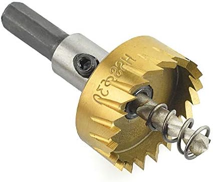 Cutter de serra de orifício de ferramentas, 12 mm HSS Titanium Hole Cutter Kit Ferrill Bits Definir ferramentas