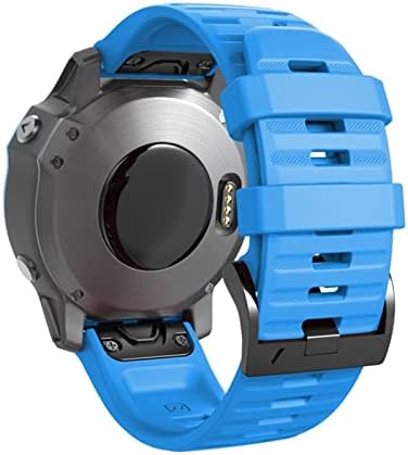 WTukmo 26 22mm Watch Fit Watch Band para Garmin Fenix ​​7 7x 6x 6Pro relógio Silicone Easy Fit Wrist Strap