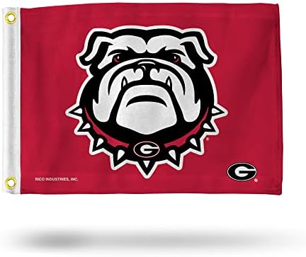 Bandeira da Georgia Bulldogs - Bandeira do barco - Bandeira do carrinho de golfe - 12 x 18 - Dawgs