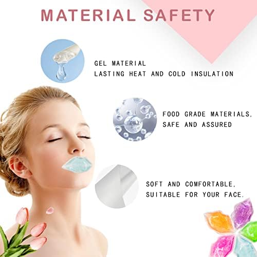 Pacote de gelo labial para uso cosmético e frio para manutenção de lábios de desbotamento, uso de