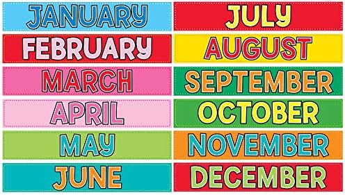 Cartões de calendário de mês-