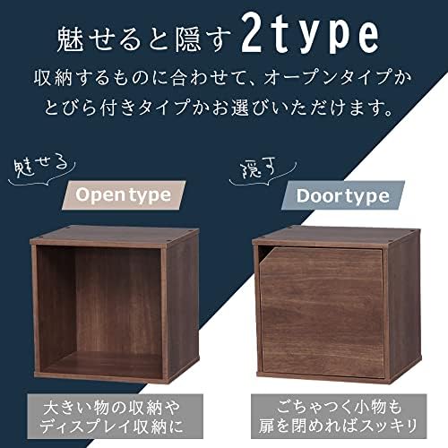 IRIS Ohyama ACQB-35 Caixa colorida, caixa de cubo, 1 camada, cúbica colorida, caixa de destaque,