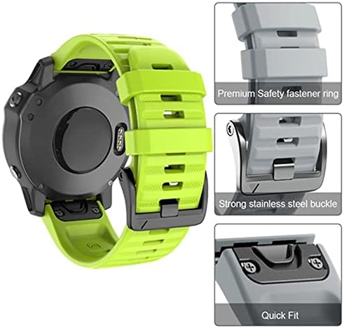 KDEGK 22 26mm Watchband Band Silicone Strap Oficial para Garmin Fenix ​​5 5x 5splus 3 hr 6x 6 Pro Watch Redunda