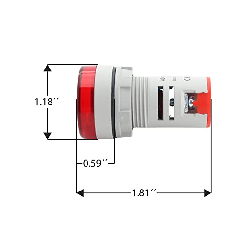 Medidor de frequência digital da ShopCorp LED com medição da faixa de 0 a 99Hz, 22mm, cerca de 200ms/