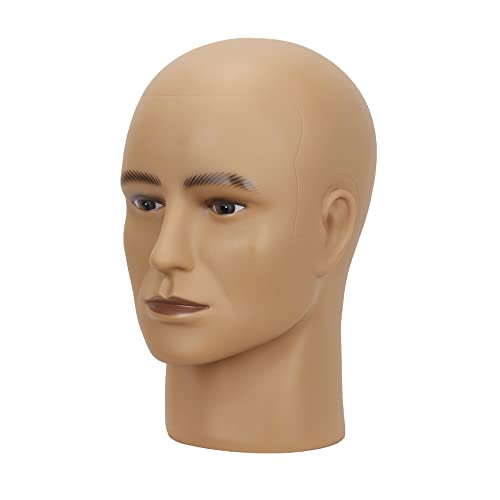 Jiayi Wig Head Male Bald Manequin Head para Wigs Treinando Manikin Manica Doll Head para Cosmetologia