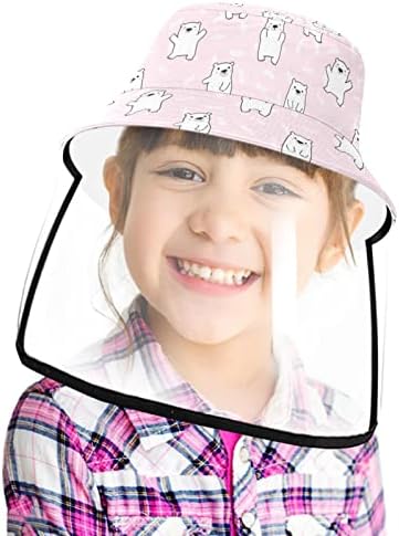 Chapéu de proteção para adultos com escudo facial, chapéu de pescador anti -sun tap, animal de