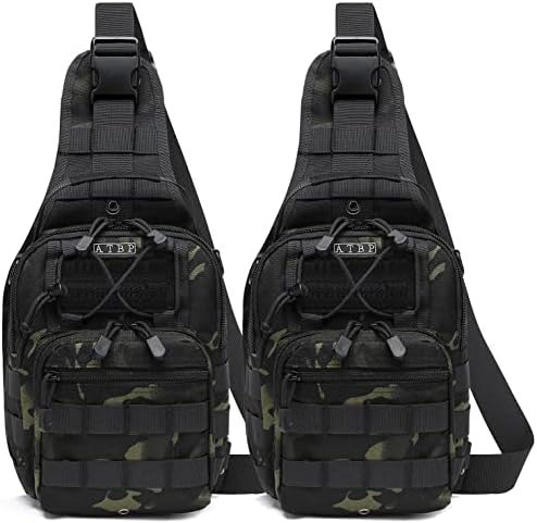 Bolsa de estilingue tática ATBP Tactical One Strap Mackpack Bag Mackpack de Crossbody para viagens para caminhadas