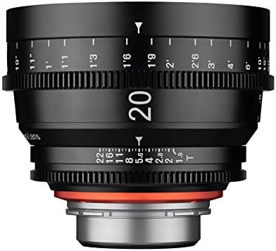 Rokinon Xeen 20mm T1.9 Lens de cinema de grande angular para câmeras de montagem Canon EF