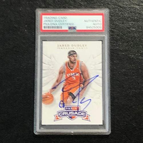 2012-13 Panini Crusade 37 Jared Dudley assinado cartão Auto PSA Suns Sol - Basketball Slabbed Cartões de novato