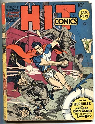Hit Comics 19 Stormy Foster-Injury to Eye-Golden em idade de quadrinhos