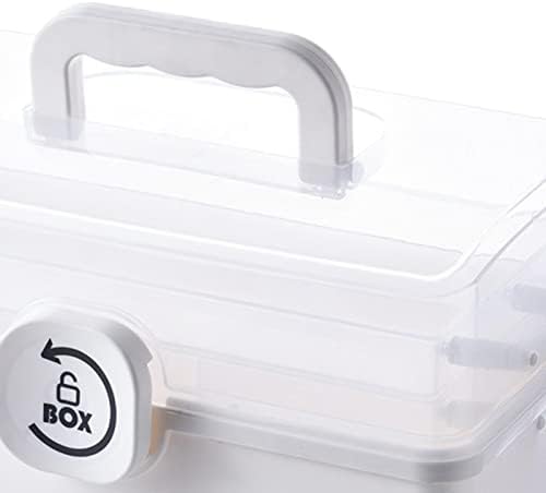 Jojomis plástico caixa de armazenamento escolar artes costura de recipientes para kits organizadores da gaveta