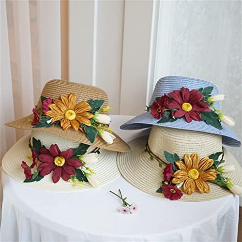 Zsedp Flowers Beach Summer Hat Hat Sun Hats For Women Summer Hat Sun Hats Leisure Journey ao ar livre