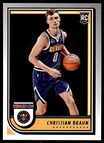 2022-23 Panini NBA Hoops 251 Christian Braun NM-MT RC ROOKIE Denver Nuggets Basketball Trading Card