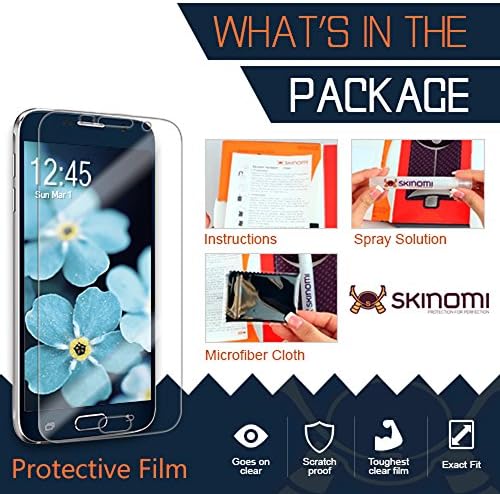 Protetor de tela Skinomi Compatível com Garmin Vivoactive 3 Clear Techskin TPU Anti-Bubble HD Film