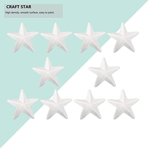 Aboofan White Foam Star Christmas Foam Star Star Star em forma de espuma pendurada em espuma Estrela Estrela: