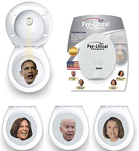 Alvos-Líticos do Pee Light Light Projector Joe Biden | Barack Obama | Nancy Pelosi | Kamala Harris e papel higiênico