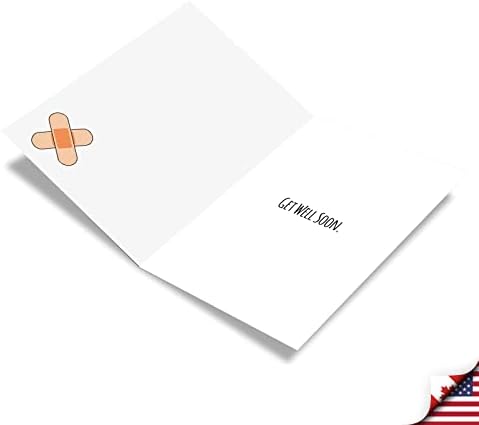 Nobleworks pacote de 3 cartas engraçadas Get Get Well Greeting com envelopes que você irá C9297GWG-C3X1
