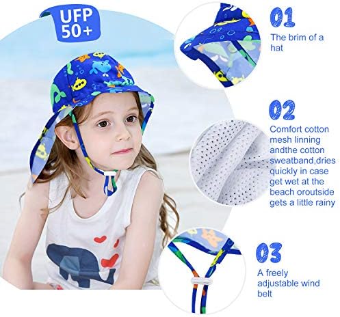 Animal Baby Bucket Toddler Hats Sun Hats Upf 50+ Chapéus de verão Proteção solar para crianças bebês crianças