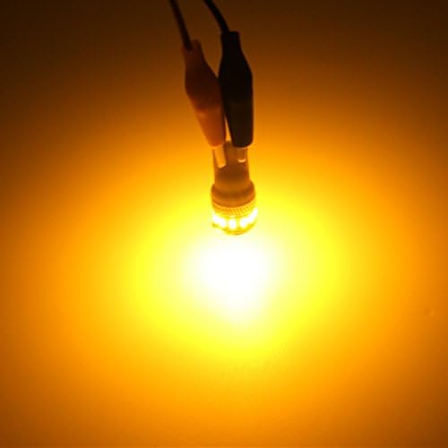 Iluminação Alla 2pcs Super Bright 194 168 2825 W5W Amber amarelo lâmpadas LEDs LEDs externa Placa