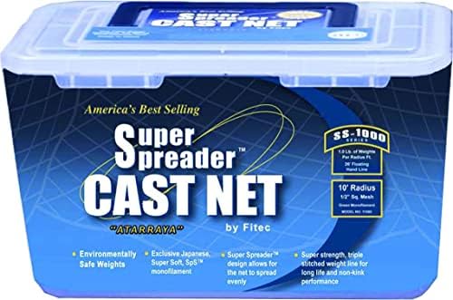Fitec Super Spreader Clear Fishing Cast Net