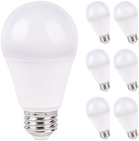 Lâmpada LED de LED de 9W de 9W, lâmpada E26, A19 5000K Daylight, 800 lúmens, CRI80 Daylight, não-minimizível,