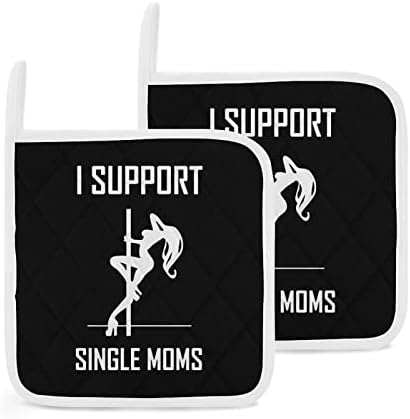 Eu apoio os suportes de maconha de mães solteiras para a cozinha resistente ao calor do forno, almofadas