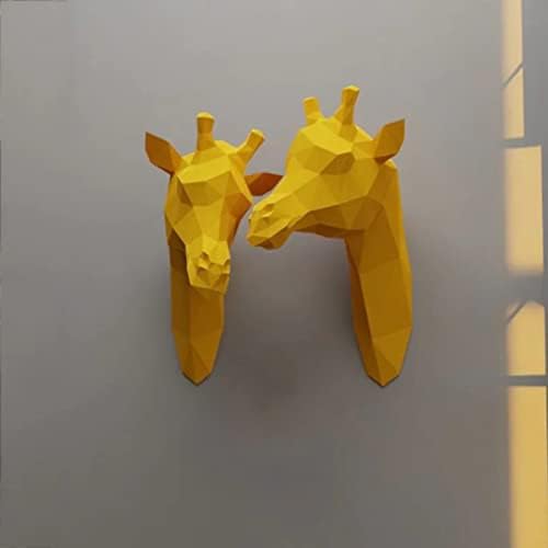 WLL-DP Creative Giraffe Papel Sculpture Diy origami quebra-cabeça