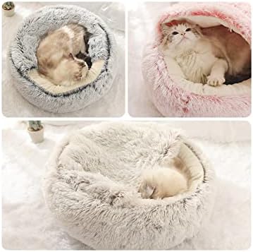 Inverno 2 em 1 Cama de gato redonda Estilo 3 - Cama de cachorro Donut - Mat Cushion Bed House para Dog Cat