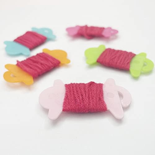 yyangz 20pcs Clover bobbin bobbins de tricô de plástico Crafões de costura Tool de crochê 5 cores