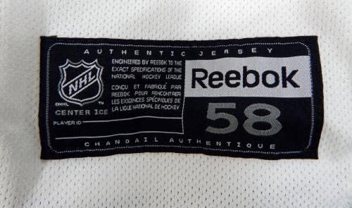 O jogo do New York Rangers usou White Practice Jersey Reebok NHL 58 DP29915 - Jogo usado NHL Jerseys