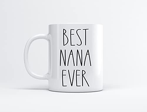 Financingcharlee Melhor Nana Ever Coffee Caneca - Presentes para o Natal - Nana Presentes de aniversário Caneca