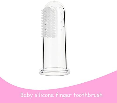 escova de dentes de dedo do bebê de silicone PLPLAAOO, cuidado oral para bebês, aliviar desconfortsilicone