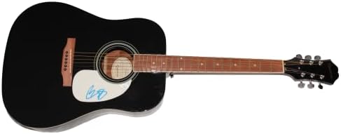 Brad Paisley assinou autógrafo em tamanho grande Gibson Epiphone Guitar Guitar C w/ James Spence Autenticação