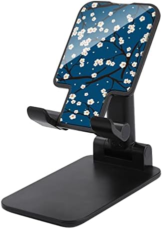 Plum Blossom Cell Phone Stand Para mesa de mesa dobrável Holder ângulo de altura Ajuste Stand resistente ao estilo preto
