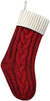Yiushing meias de Natal personalizadas, meias de Natal em família, lareira de Natal de 18 Lareira
