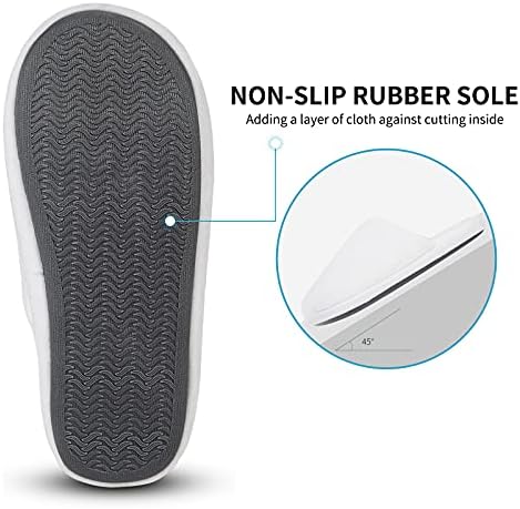 Flippers de spa de luxo de 3 pares-Algodão de espuma de memória de algodão não deslize chinelos laváveis