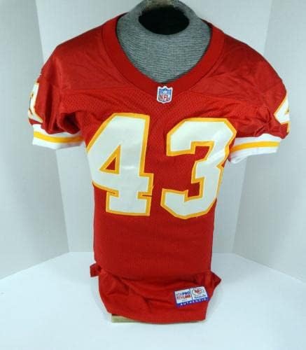 1997 Kansas City Chiefs Cozart 43 Game usou camisa vermelha 40 DP31340 - Jerseys de jogo NFL não assinado usados