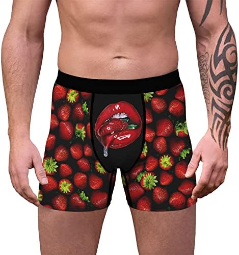 Masculino boxers romance de jovens masculinos de desenho animado impressão de boxe shorts de roupas íntimas