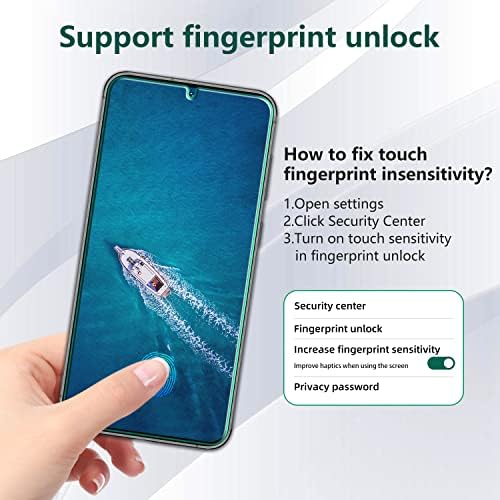 [3-PACK] Protetor de tela Pokola para Samsung Galaxy S23 Plus 5G/ S23+ 5G Vidro temperado, suporta