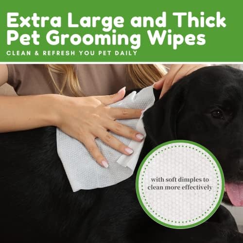 Limpos de cachorro Vietdai Limpando lenços de estimação desodorizando para cães gatos grandes grossos grossos