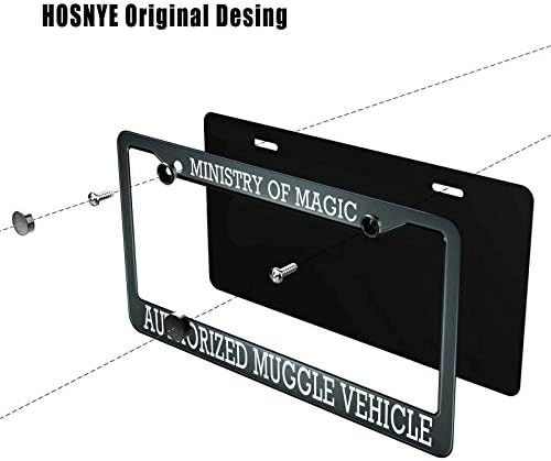Ministério da magia de Hosnye Autorizado a placa do veículo trouxa da placa de placa de metal placa de placa de