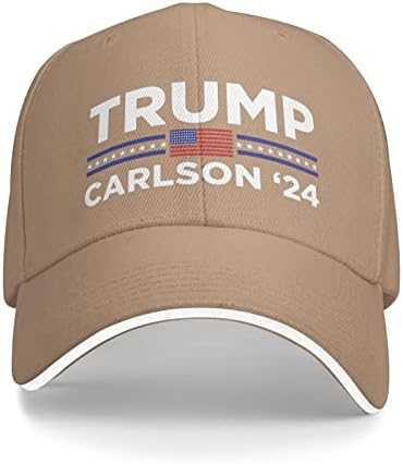 Tucker Carlson 2024 Hat Trump VP Tucker Carlson 2024 para mulheres chapéu de hatd -hat chapéu