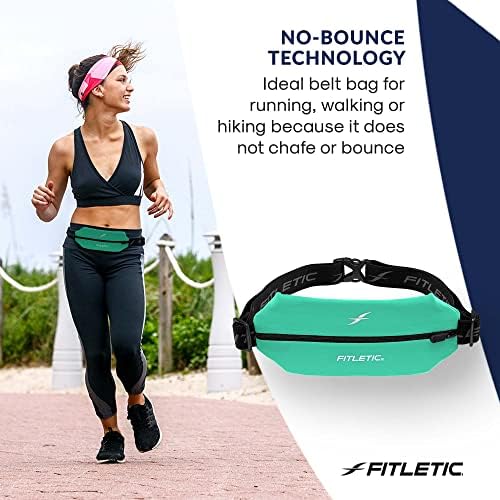 Fitletic Active Lifestyle Fanny Pack & Mini Sports Running Belt for Men & Women - Lightweight, Low