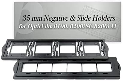 PLUSTEKOPTICFILM 8200I SE FILME & SLIDE SCANNER Converter + Kit de slides montados de 35 mm Kit + 35mm Kit de faixa de filme negativa