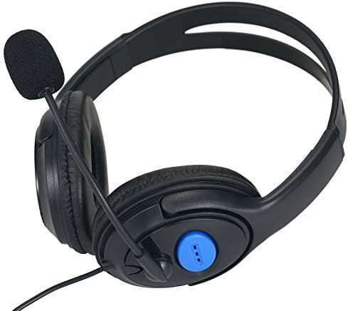 Fone de ouvido ERYUE, fones de ouvido de jogos com fio de 3,5 mm sobre o fone de ouvido estéreo de