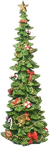 Burton & Burton pintada à mão Poly Resin Christmas Tree Decoration