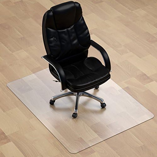 Tapete de cadeira mais grossa para piso de madeira - 1/8 de espessura 47 x 35 tapete de cadeira cristalina para