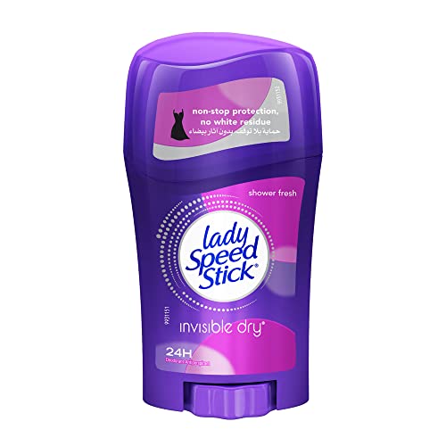Lady Speed ​​Stick Anti-perspirante e desodorante, seco invisível, chuveiro fresco, 1,4 oz